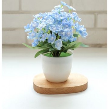 [Type 26 Blue] Small Potted Artificial Plant Artificial Flower Home Table Plant Room Decoration