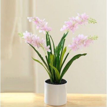[Type 31 Pink] Small Potted Artificial Plant Artificial Flower Home Table Plant Room Decoration