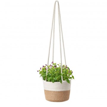 Woven Hanging Basket (2-Toned)
