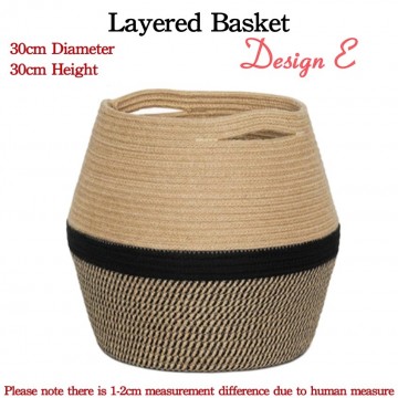 [ Type E ] Layer Design Basket Plant Basket Room Basket