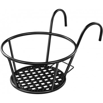 [Black] Metal hanging pot flower pot holder / rack plant pot hanging rack