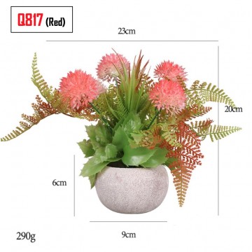 Artificial Table Plant (Type Q817 Red)