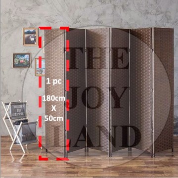 [White] Double Sided Room Divider Privacy Screen
