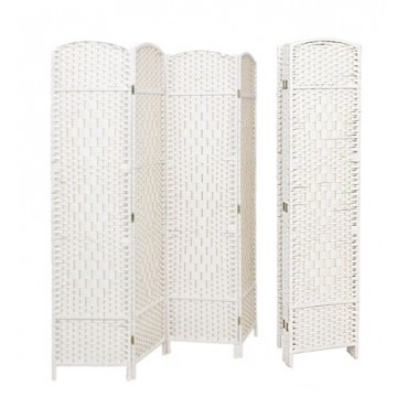 [White] Single Sided Room Divider Privacy Screen