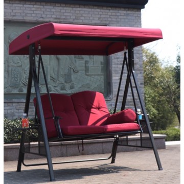 [1 Mode- Sofa] 2 Seaters Swing Chair Red