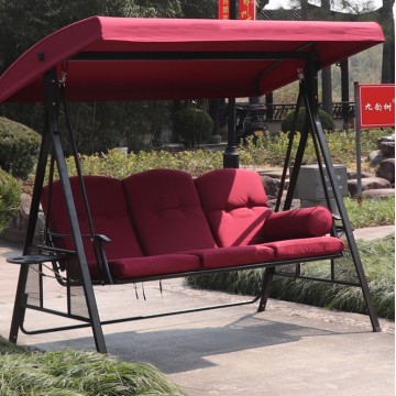 [1 Mode- Sofa] 3 Seaters Swing Chair Red