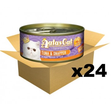 Aatas Cat Tantalizing Tuna & Snapper in Aspic Canned Cat Food 80g Carton of 24