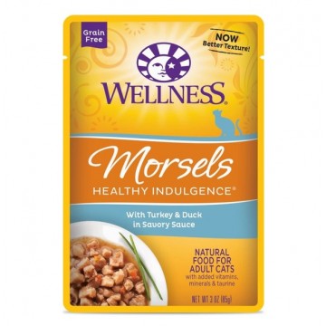 Wellness Healthy Indulgence Morsels Turkey & Duck In Sauce Pouch Cat Food 85g