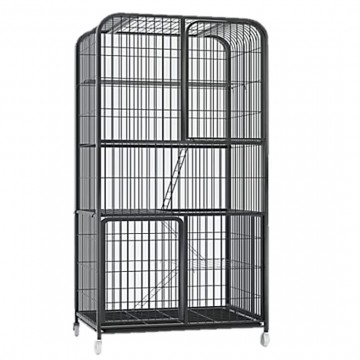 Metal Cat Cage (181cm)[Black/White]