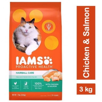 IAMS Cat Adult Chicken Salmon Dry Food 3kg