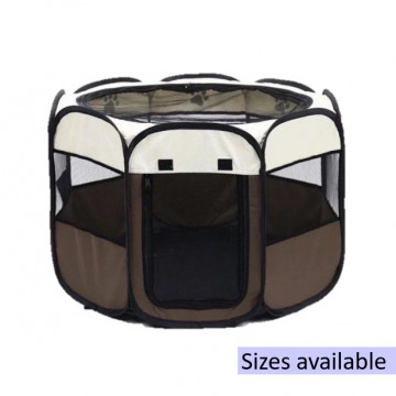 Pet Tent Enclosure Soft Cage with Zipper Space-Saving