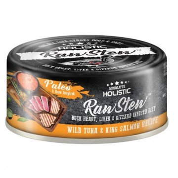 Absolute Holistic Raw Stew Wild Tuna & King Salmon Grain-Free Canned Cat & Dog Food 80g
