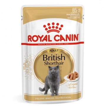 Royal Canin Feline Breed Nutrition British Shorthair Adult Pouch Cat Food 85g