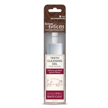 Tropiclean Enticers Teeth Cleaning Gel for Dogs Hickory Smoked Bacon Flavor