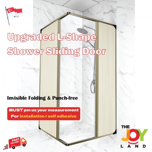 L Shaped Shower Screen Folding Door 2m x 0.9m