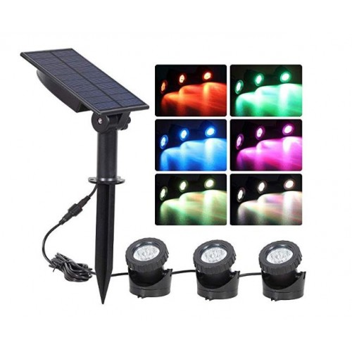 rockery solar lights