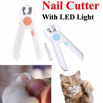 Pet nail cutter with led light Nail Clipper Dog Cat Nail Cutter