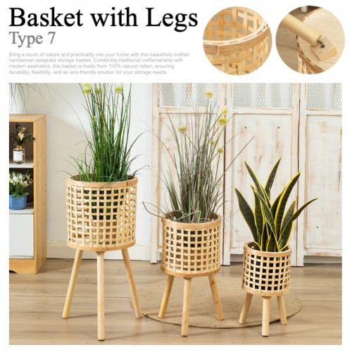 Basket Planter (With stand / No Stand)