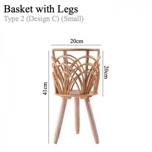 Basket Planter (With stand / No Stand)