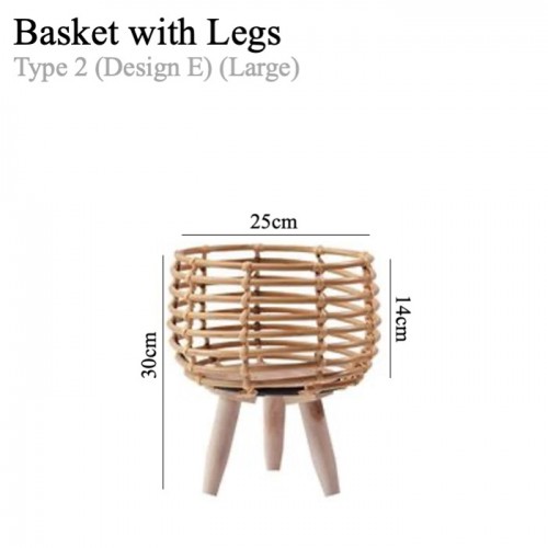 Basket Planter (With stand / No Stand)