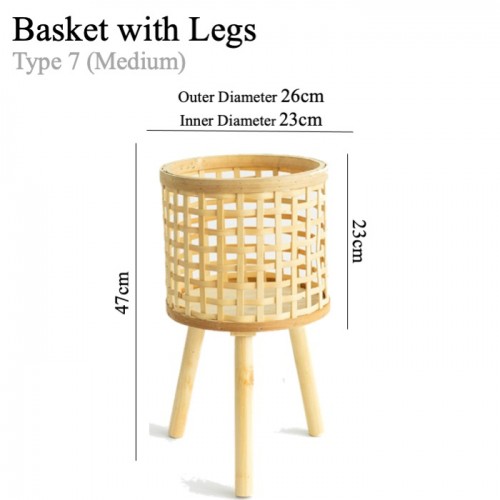 Basket Planter (With stand / No Stand)