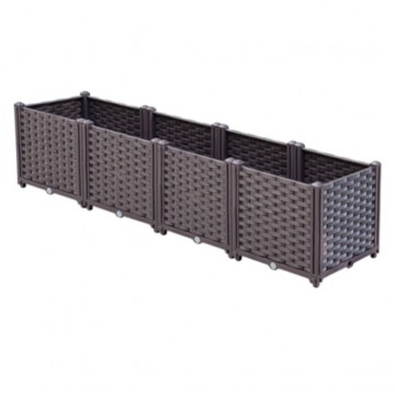 Plastic Planter Box ( 38cmH / 4 Boxes Set )