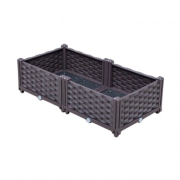 Plastic Planter Box ( 22cmH / 2 Boxes Set )