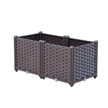 Plastic Planter Box ( 38cmH / 2 Boxes Set )