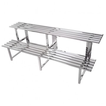 Stainless Steel Plant Rack (2 Tier 120cm/3 Stands)