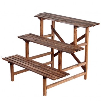 Wooden Plant Rack (3 Tier 100cm)