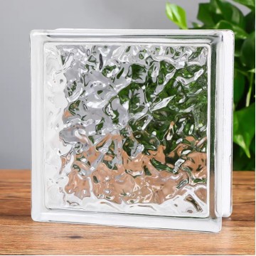 Crystal Glass Brick (Type 2 - 19cmx19cmx8.5cm)