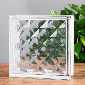 Crystal Glass Brick (Type 3 - 19cmx19cmx8.5cm)