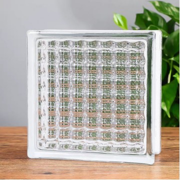 Crystal Glass Brick (Type 6 - 19cmx19cmx8.5cm)