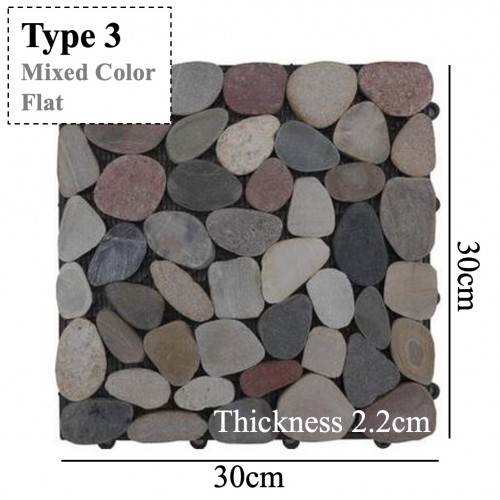 Interlock Decking Tiles Pebbles (Stone Design)