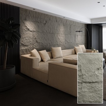 PU Stone Feature Wall Panel (Code:STWL-GY)