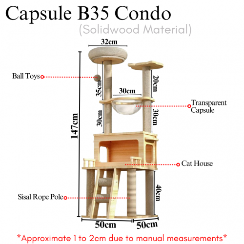 Cat Tree/Cat Condo (55cm-180cm)