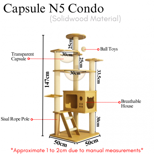 Cat Tree/Cat Condo (55cm-180cm)