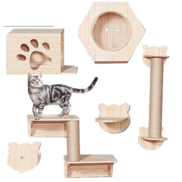 Wall Mount Cat Condo (Set A)