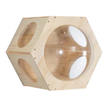 Wall Mount Cat Condo (Ala Carte F) (Hexagon)