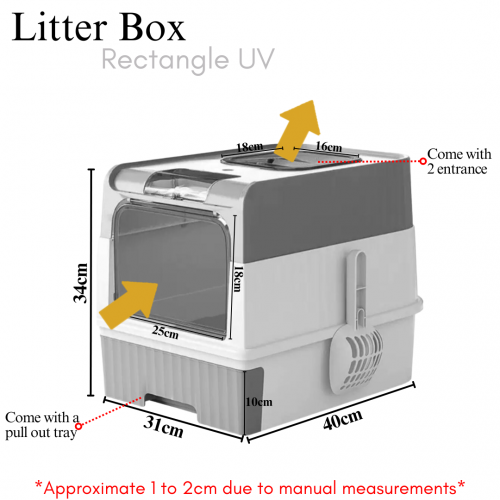 Cat Litter Box (Half Covered/Full Covered)