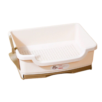 Mini Brown Cat Litter Box with Tray