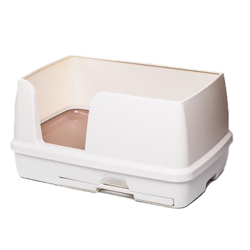 [Unicharm] Rectangle Half Covered Cat Litter Box