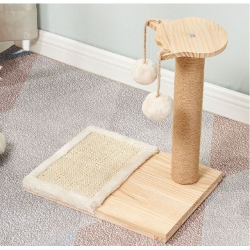 Small Wooden Cat Scratching Condo