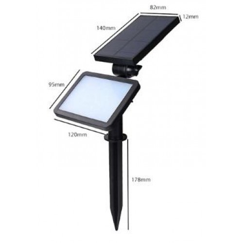 small flat solar lights