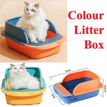 Colorful Litter Box Cat Litter Box Toilet Tray