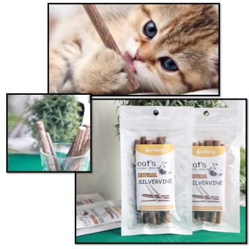 Silvervine Catnip Cat Treat Tendon Cat Kitten Excited CNY Gift Appetite Relax