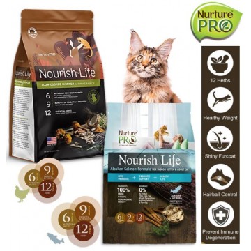 Nurture Pro Nourish Life Cat Food Dry 4lbs