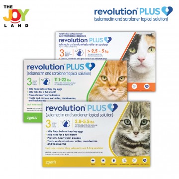 Revolution Plus Cat Flea Tick Prevention Treatment Heartworm Ear Mite