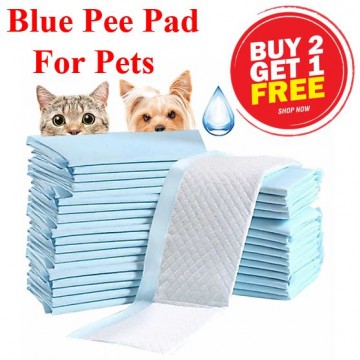 BUY 2 FREE 1 Offer !! 3 packs Bundle Set -  Pet Blue Pee Pad