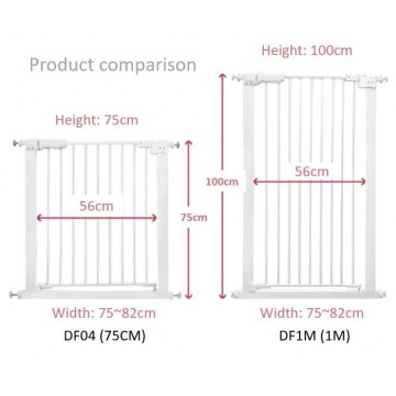 1m Height Safety Gate Barrier Gate For Barricade Pet Kids